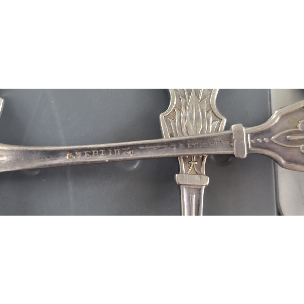 Schulz and Fischer Sterling set of 5 spoons TSPN Faralone 5oz - Picture 6 of 7